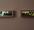 Lampalzer and Oppermann, Exposure of a Rabbit / Toss Magnetization of a Videotape, installation view